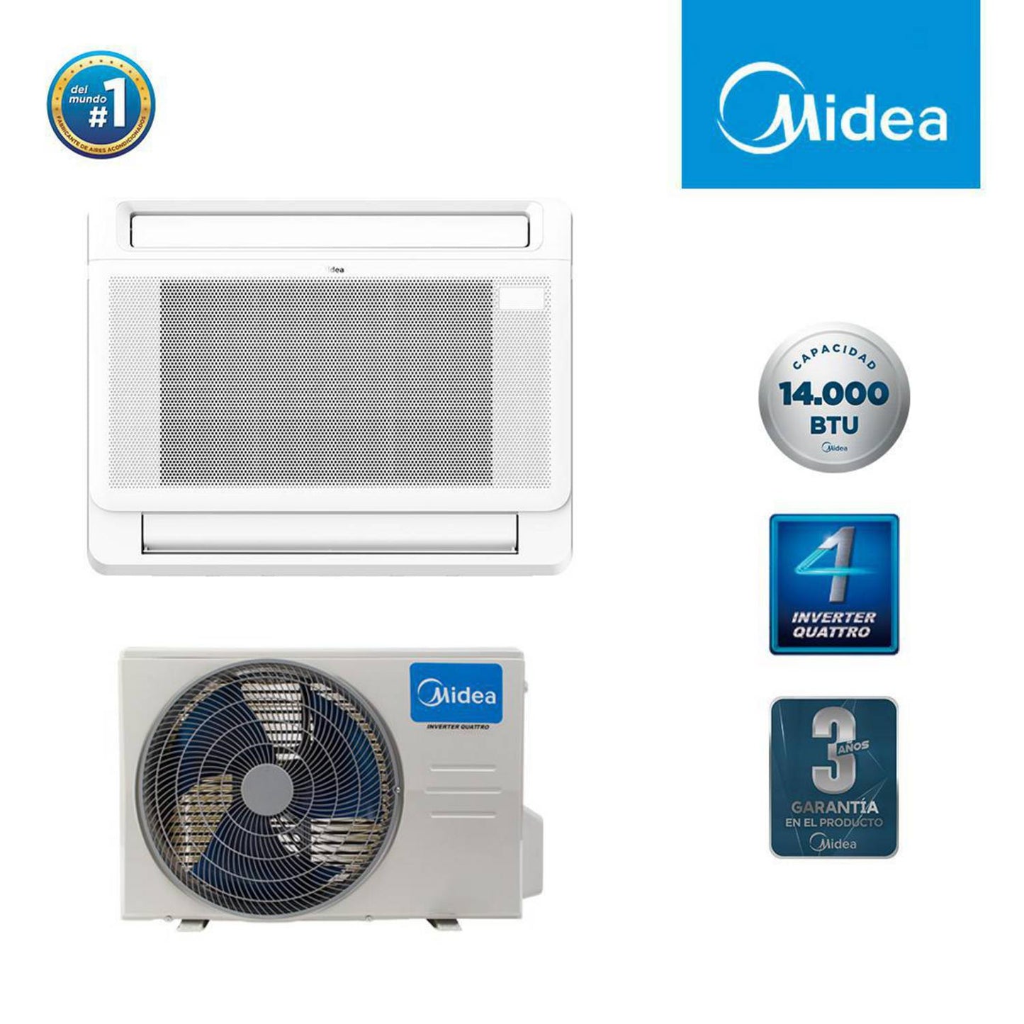 Aire Acondicionado Midea 14.000 BTU - Consola Xtreme Heat WIFI