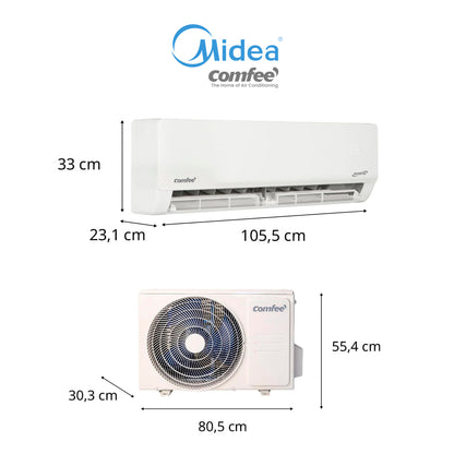 Aire Acondicionado Midea 24.000 BTU - Inverter Comfee r32