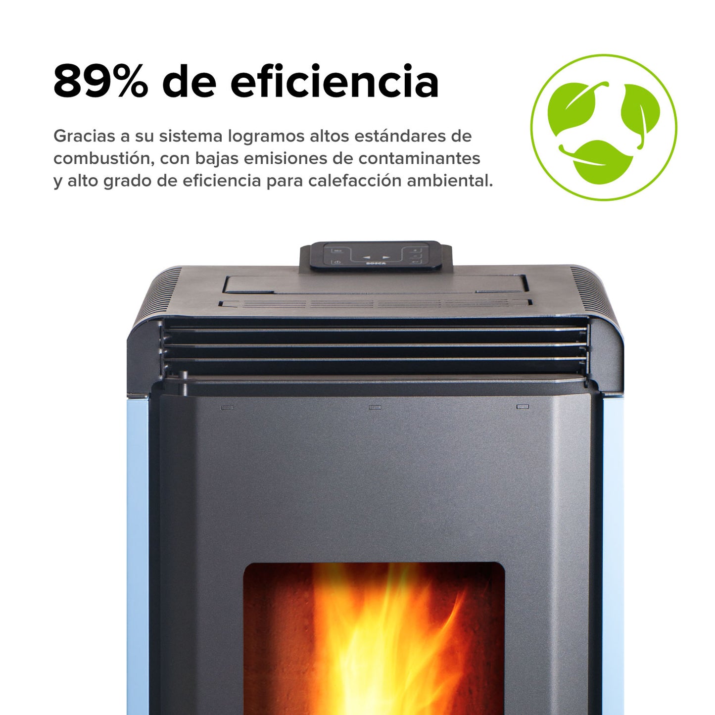 Estufa a Pellet Hera + Rojo + Kit de Instalación