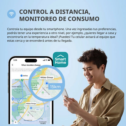 Aire Acondicionado Midea 9.000 BTU - Inverter Comfee r32
