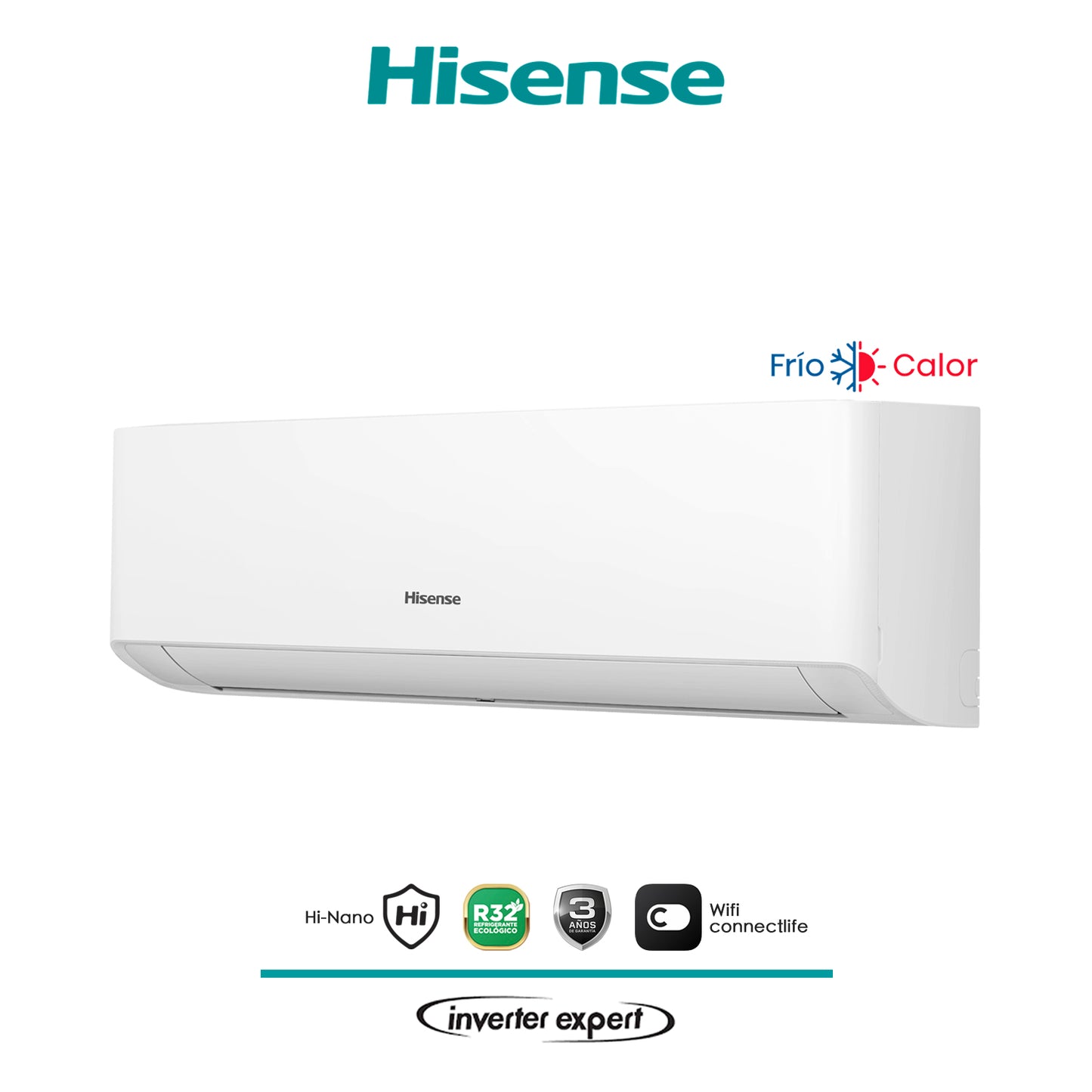 Aire Acondicionado Hisense 09.000 BTU Hi-Vida - Inverter Expert