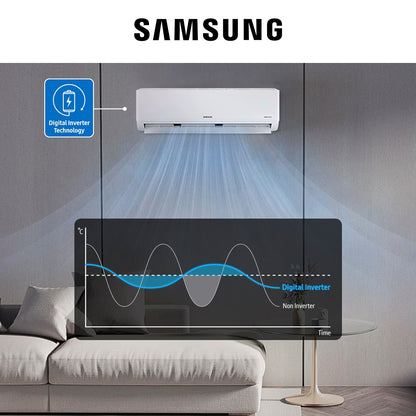 Aire Acondicionado Samsung 12.000 BTU - Entry Digital Inverter / Frío & Calor