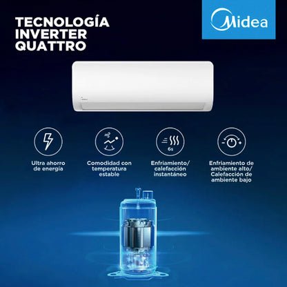 Aire Acondicionado Midea 24.000 BTU - Inverter Xtreme Dura WIFI