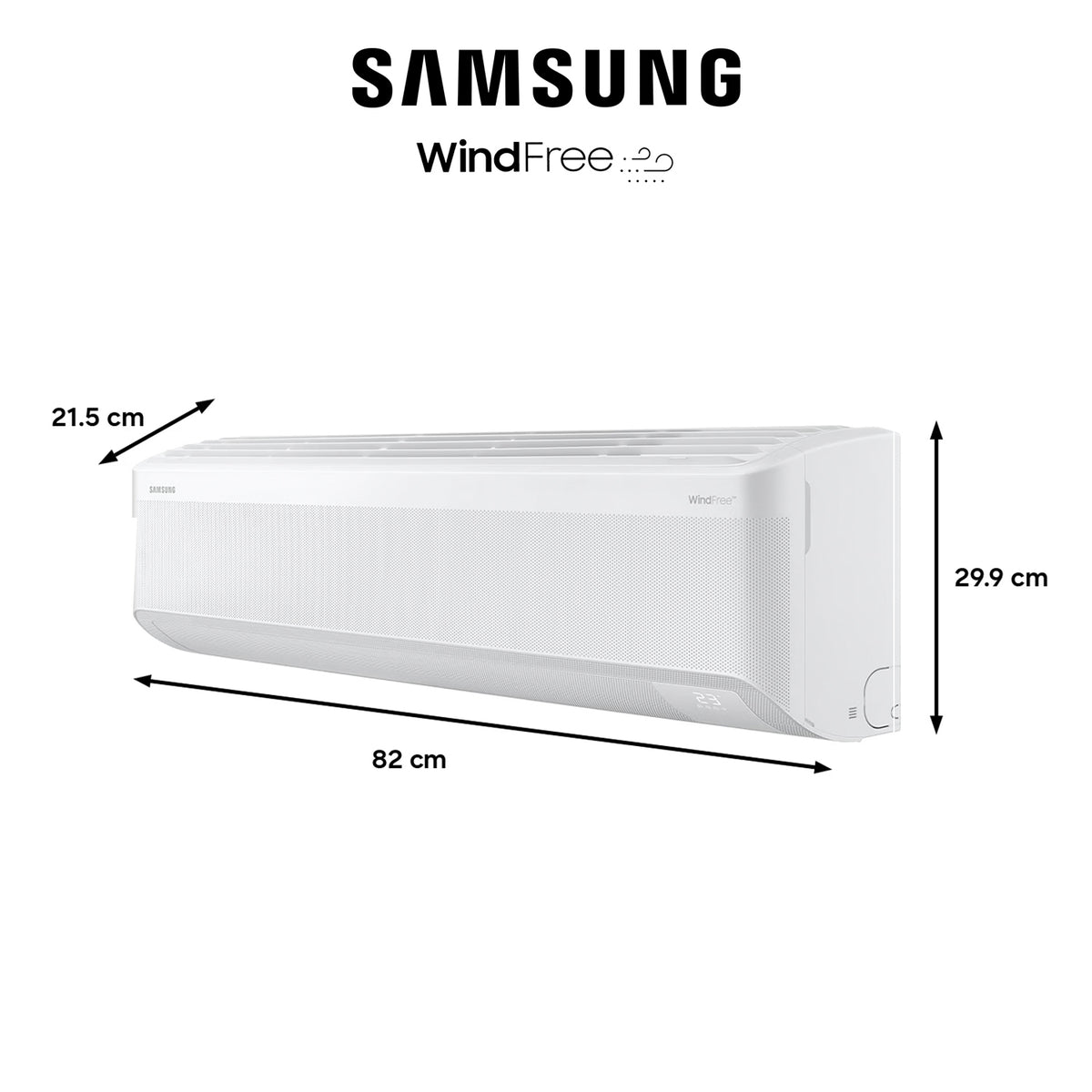 Aire Acondicionado Samsung 18.000 BTU - Wind-Free Wifi (Display Blanco)