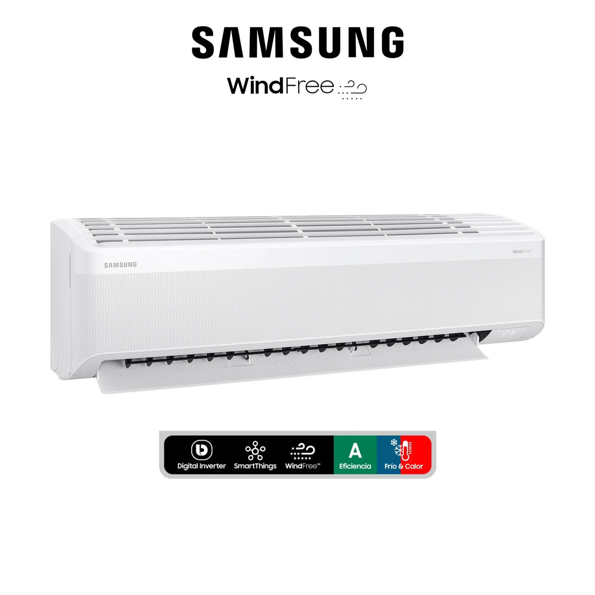 Aire Acondicionado Samsung 18.000 BTU - Wind-Free Wifi (Display Blanco)