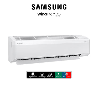 Aire Acondicionado Samsung 18.000 BTU - Wind-Free Wifi (Display Blanco)