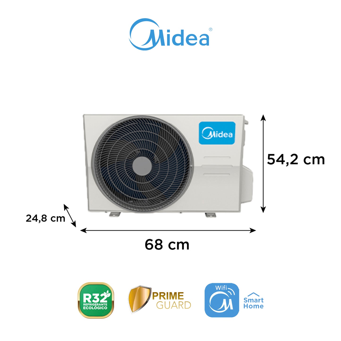 Aire Acondicionado Midea 09.000 BTU - Inverter Xtra r32