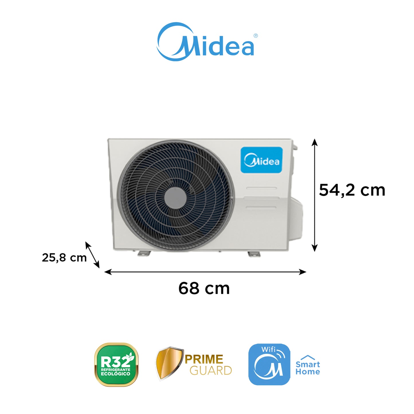 Aire Acondicionado Midea 12.000 BTU - Inverter Xtra r32