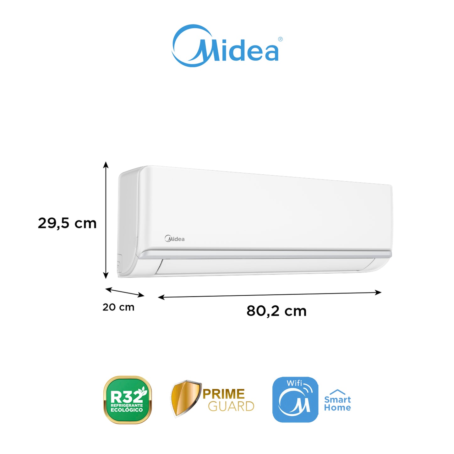 Aire Acondicionado Midea 12.000 BTU - Inverter Xtra r32